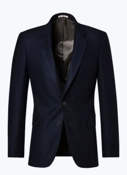 Fursac Basket Weaved Cashmere Jacket Navy Blue Clearance
