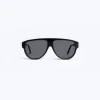 Fursac Black Aviator Sunglasses Black - Grey Lenses Best