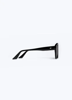 Fursac Black Aviator Sunglasses Black - Grey Lenses Best