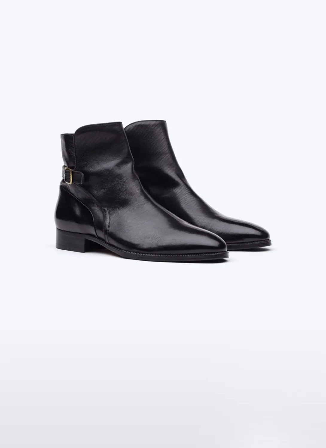 Fursac Calfskin Leather Jodhpur Boots Black Discount