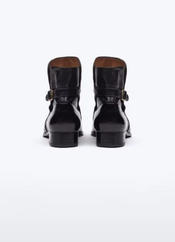 Fursac Calfskin Leather Jodhpur Boots Black Discount