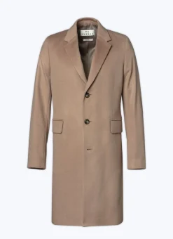 Fursac Cashmere Coat Camel New