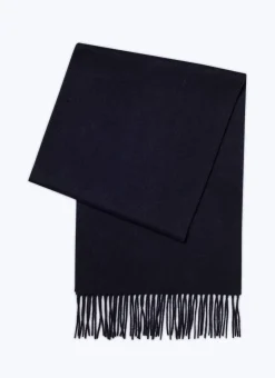 Fursac Cashmere Scarf Navy Blue Sale
