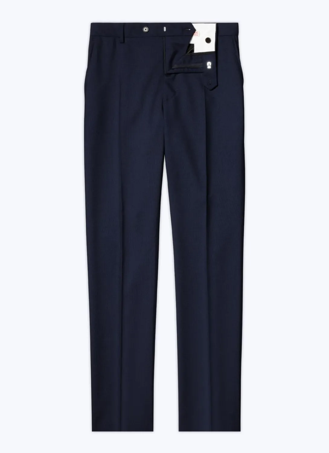 Fursac Certified Fresco Wool Trousers Navy Blue Hot