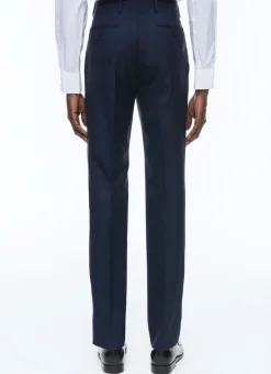 Fursac Certified Wool Double-Breasted Suit Navy Blue Store