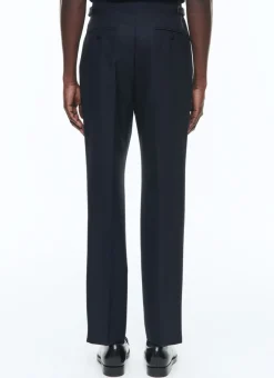 Fursac Certified Wool Houndstooth Suit Navy Blue Cheap