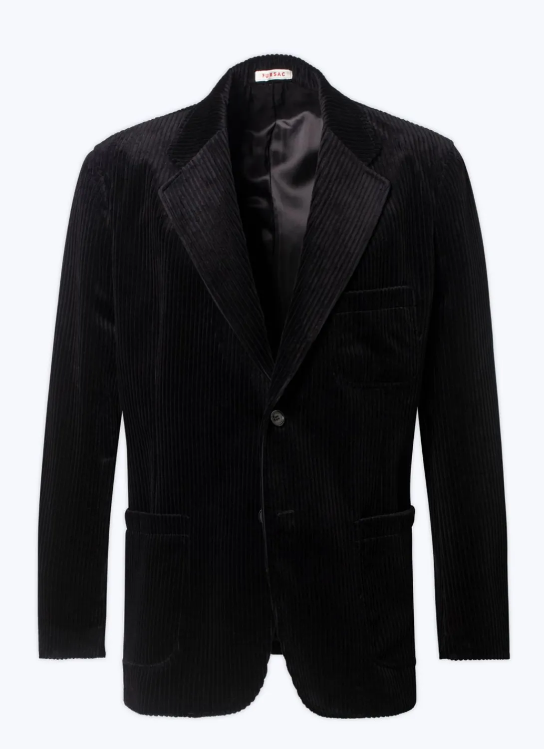 Fursac Corduroy Straight Jacket Black Outlet