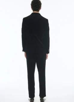 Fursac Corduroy Straight Suit Black Best Sale