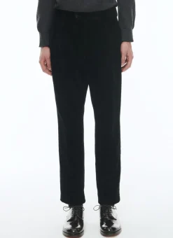 Fursac Corduroy Straight Trousers Black Best Sale