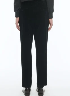 Fursac Corduroy Straight Trousers Black Best Sale
