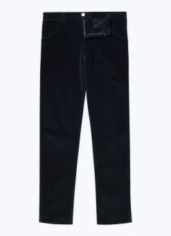 Fursac Corduroy Trousers Navy Blue Best Sale