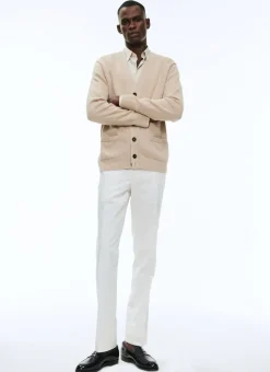 Fursac Cotton And Cashmere Cardigan Beige Hot