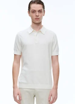 Fursac Cotton And Cashmere Polo Ecru Fashion