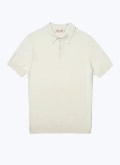 Fursac Cotton And Cashmere Polo Ecru Fashion