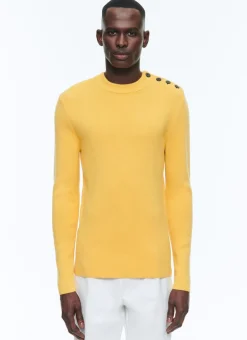 Fursac Cotton And Certified Wool Sweater Yellow Store