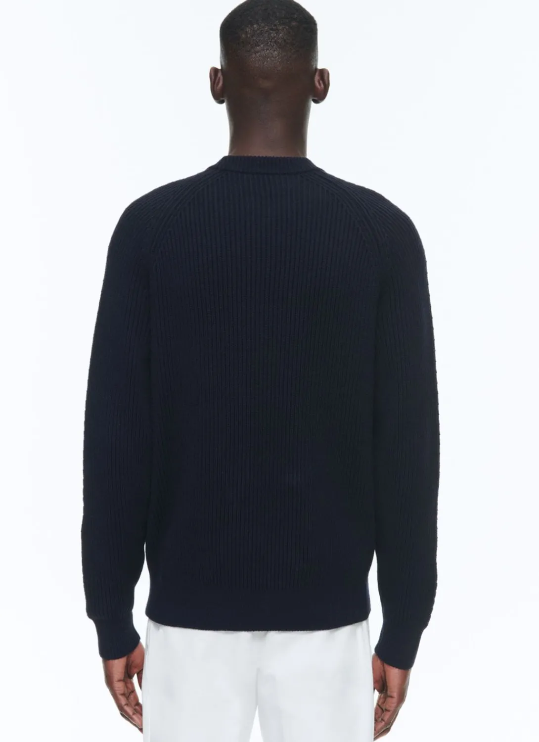 Fursac Cotton And Certified Wool Sweater Navy Blue Hot
