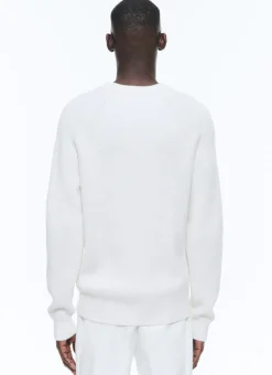 Fursac Cotton And Certified Wool Sweater Ecru Best Sale