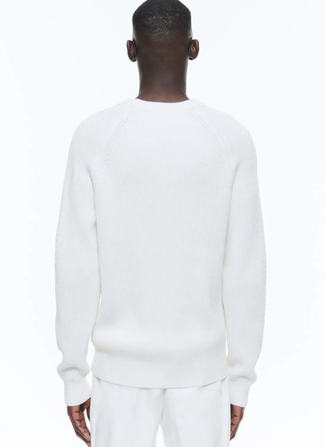Fursac Cotton And Certified Wool Sweater Ecru Best Sale