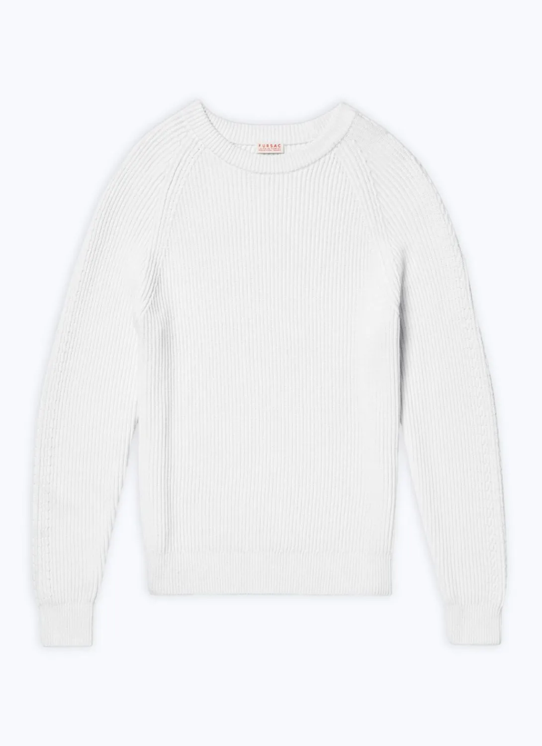 Fursac Cotton And Certified Wool Sweater Ecru Best Sale