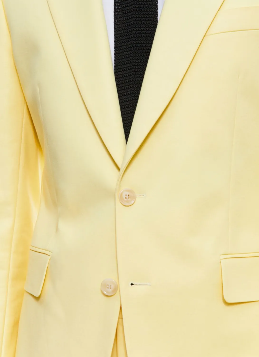 Fursac Cotton Canvas Fitted Suit Light Yellow Shop
