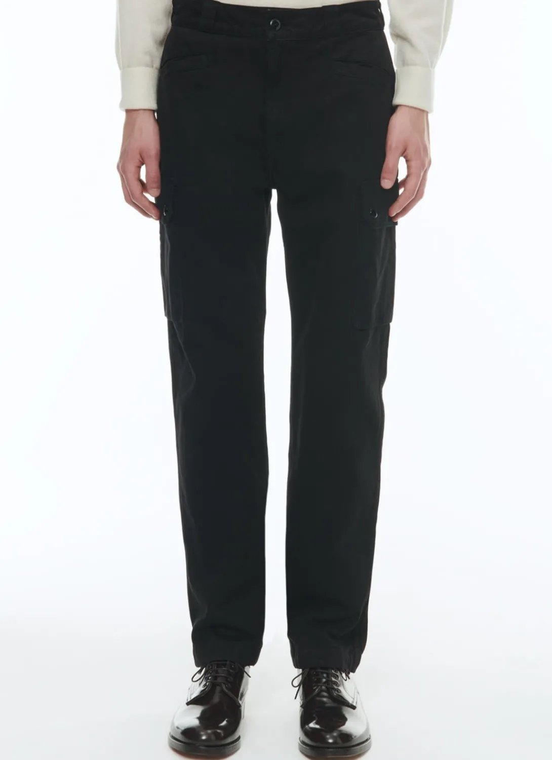 Fursac Cotton Cargo Trousers With Multipockets Black Discount