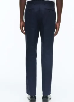 Fursac Cotton Gabardine Chino Trousers Navy Blue Clearance