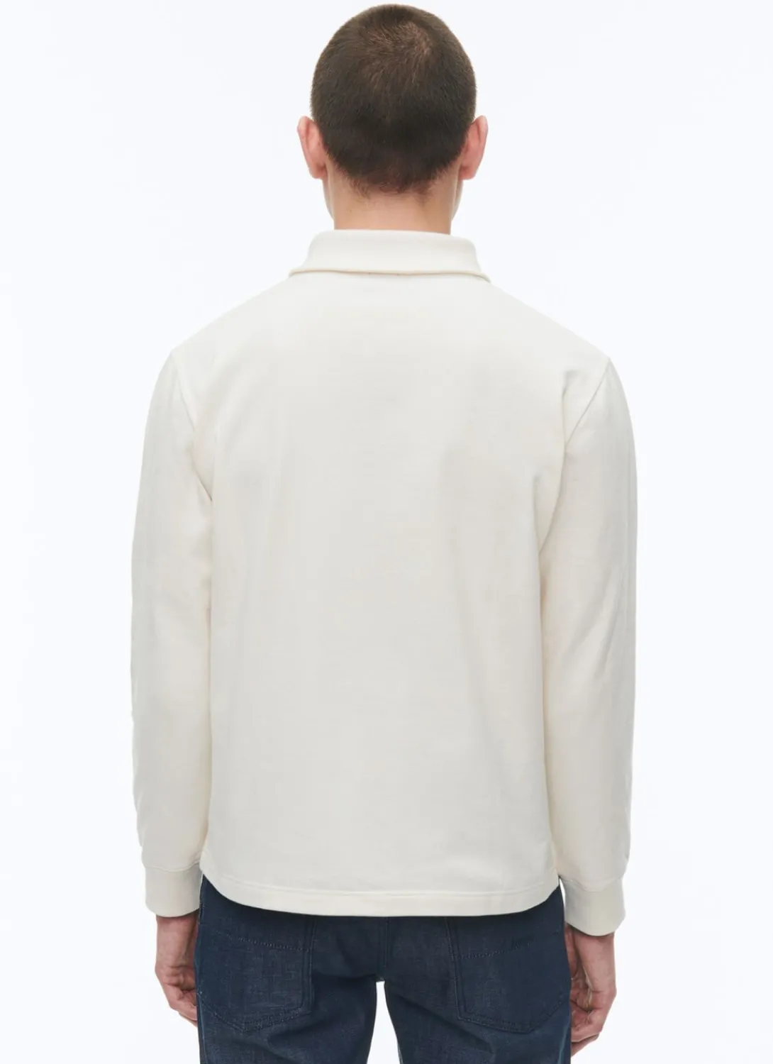 Fursac Cotton Jersey Shawl Collar Sweatshirt Ecru Discount