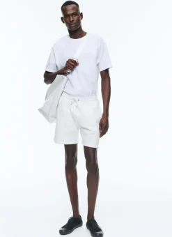 Fursac Cotton Jersey Shorts White Fashion
