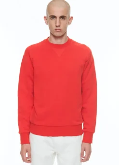 Fursac Cotton Jersey Sweatshirt Red Store