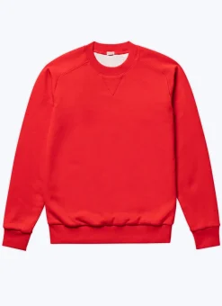 Fursac Cotton Jersey Sweatshirt Red Store