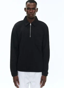 Fursac Cotton Jersey Sweatshirt Black Cheap