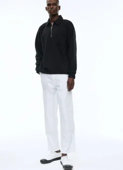 Fursac Cotton Jersey Sweatshirt Black Cheap