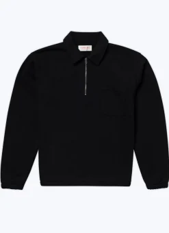 Fursac Cotton Jersey Sweatshirt Black Cheap