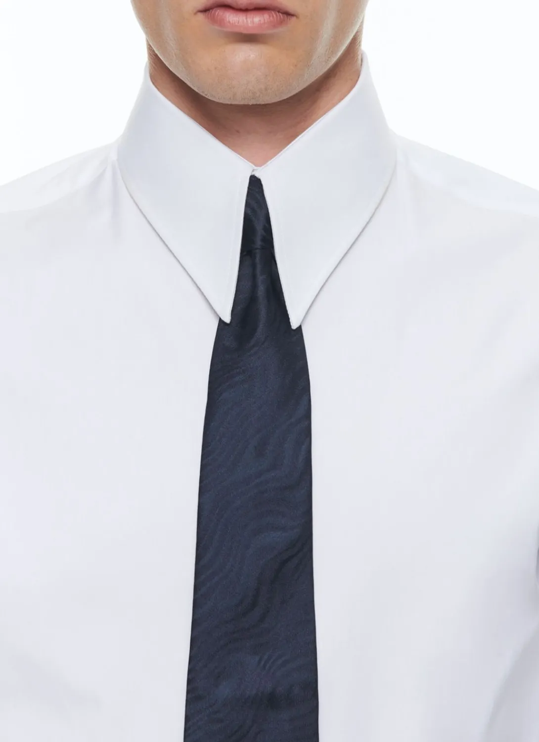 Fursac Cotton Poplin Shirt With Spear Collar White Cheap