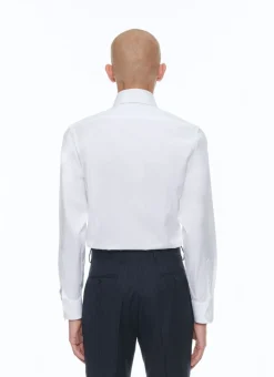 Fursac Cotton Poplin Shirt With Spear Collar White Cheap