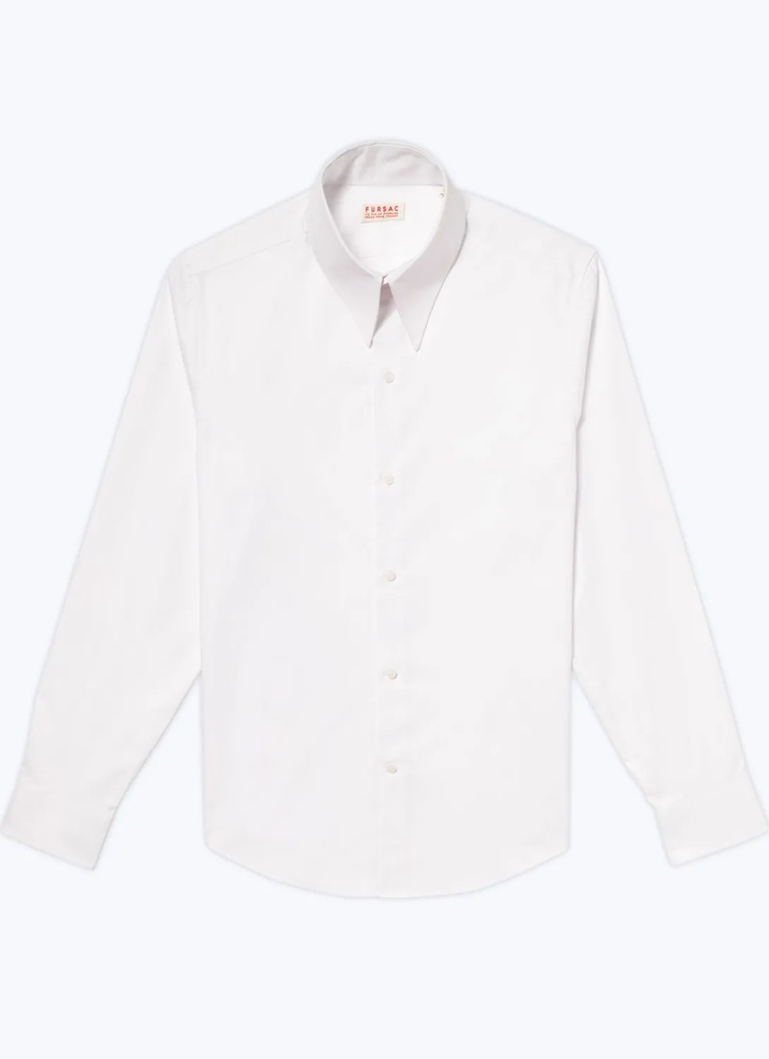 Fursac Cotton Poplin Shirt With Spear Collar White Cheap