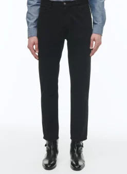 Fursac Cotton Serge 5-Pocket Trousers Black Flash Sale