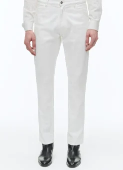 Fursac Cotton Serge 5-Pocket Trousers White Hot