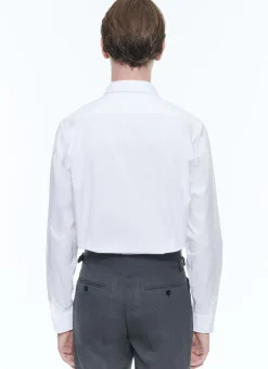 Fursac Cotton Shirt With A Swallow Collar White Fashion