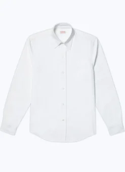 Fursac Cotton Shirt With A Swallow Collar White Fashion