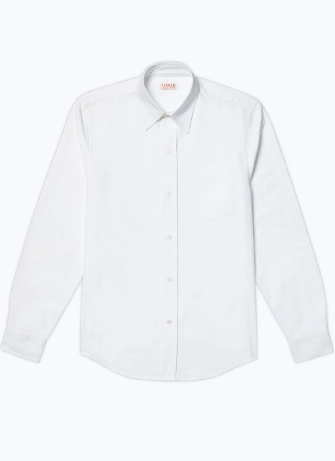 Fursac Cotton Shirt With A Swallow Collar White Fashion