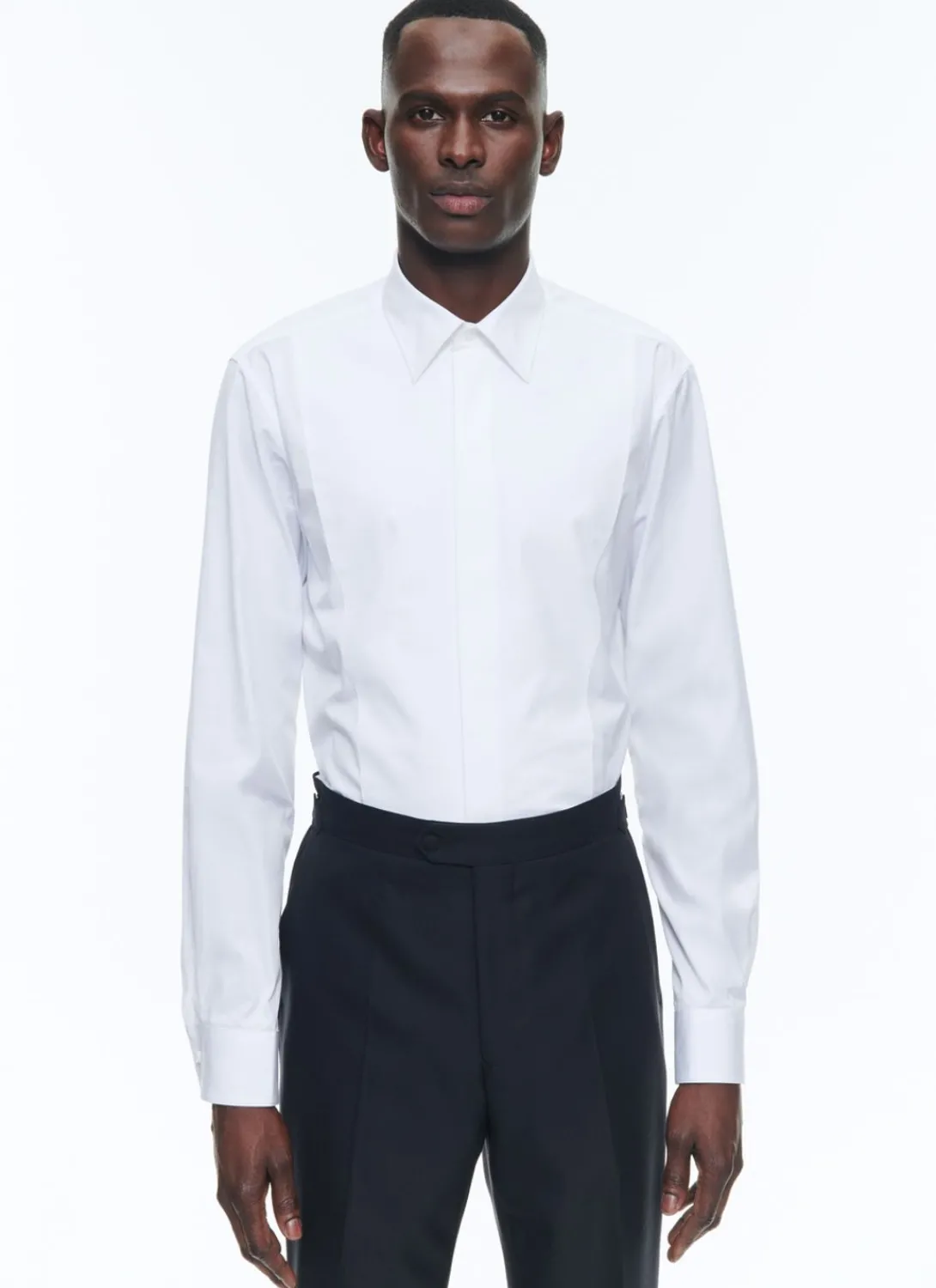 Fursac Cotton Shirt With Breast Plate White Hot
