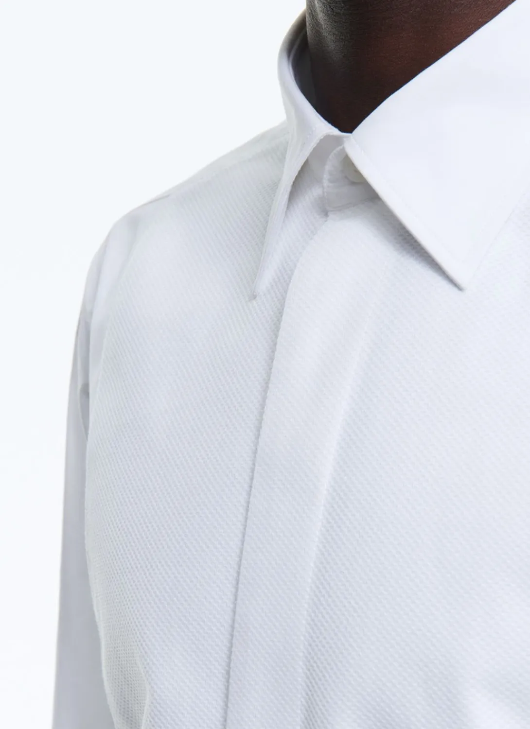 Fursac Cotton Shirt With Breast Plate White Hot