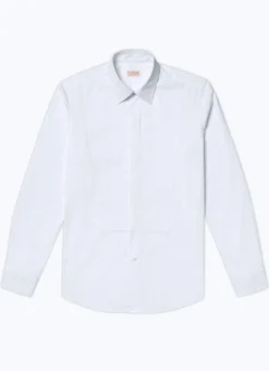 Fursac Cotton Shirt With Breast Plate White Hot