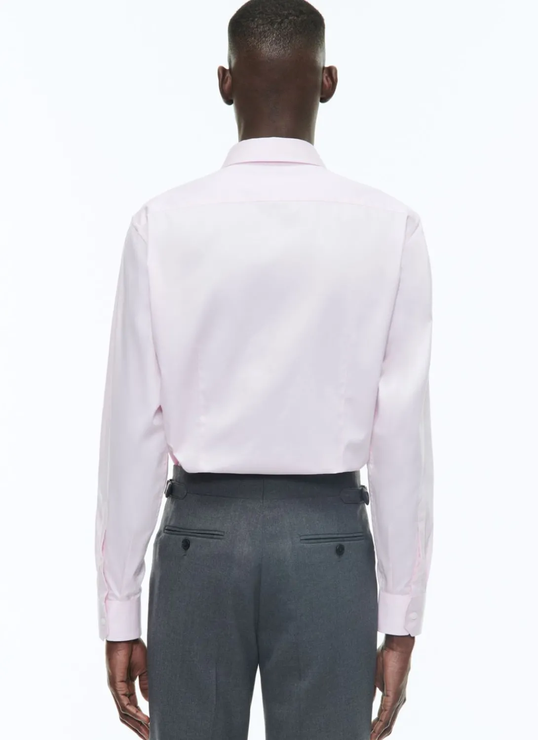 Fursac Cotton Shirt With Straight Collar Pale Pink Sale