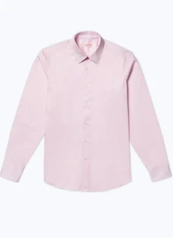 Fursac Cotton Shirt With Straight Collar Pale Pink Sale