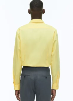 Fursac Cotton Shirt With Swallow Collar Yellow Hot