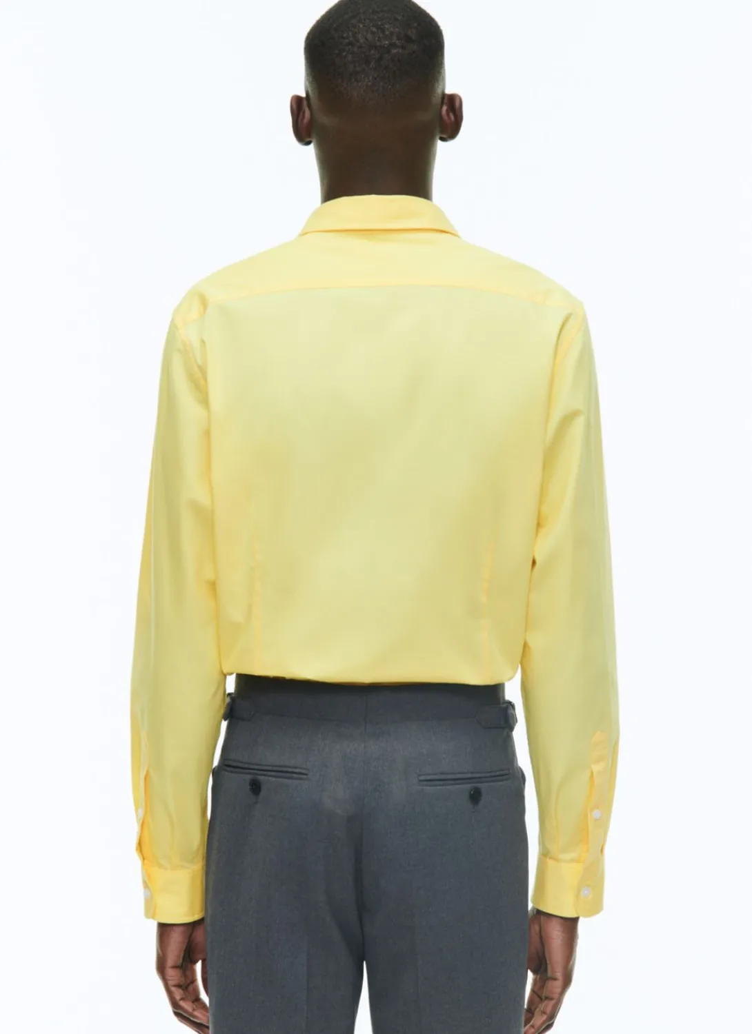 Fursac Cotton Shirt With Swallow Collar Yellow Hot