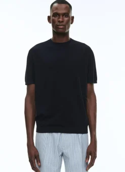 Fursac Cotton T-Shirt Navy Blue Cheap
