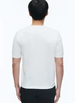 Fursac Cotton T-Shirt With Tunisian Collar White Shop